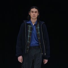 【残り一点】Wide Rib Highneck Zip Cardigan