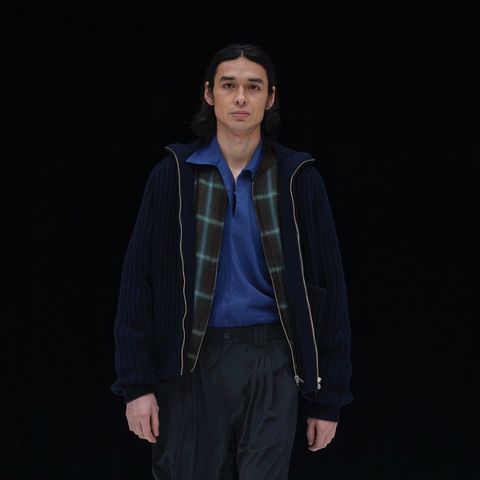 【残り一点】Wide Rib Highneck Zip Cardigan