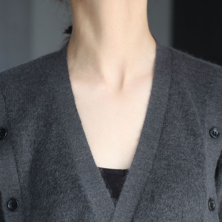 JOHNLAWRENCESULLIVAN - 【残り一点】Mohair Cardigan With Button 