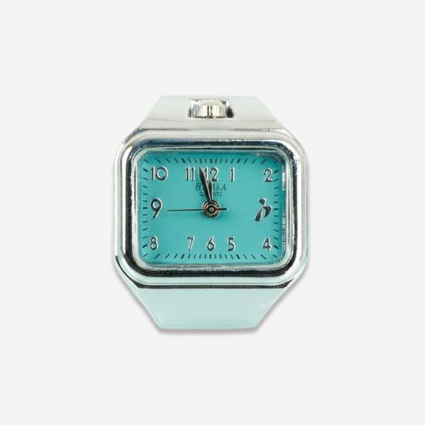 【残り一点】E/W Ring Watch(SILVER×T-BLUE)