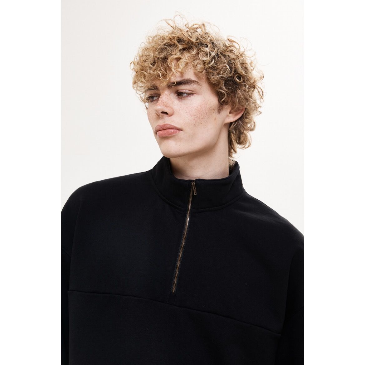 【残り一点】Bio Washed Easy Half Zip Sweat Shirts