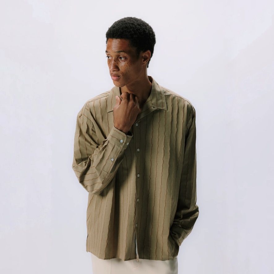 【残り一点】46G Burnout Printing Ether LS Shirt