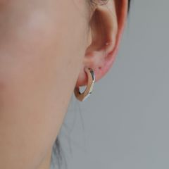 【残り一点】Crockery Earring_L 左耳用(SILVER)