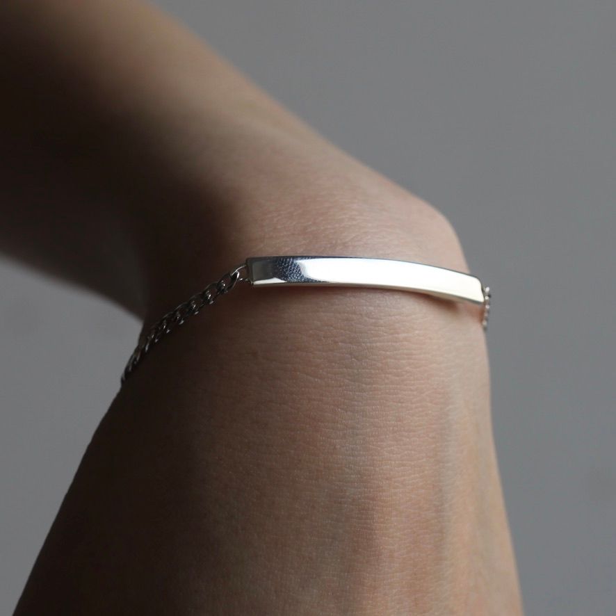 Garden of Eden - 【お取り寄せ注文可能】ID Bracelet_L(SILVER