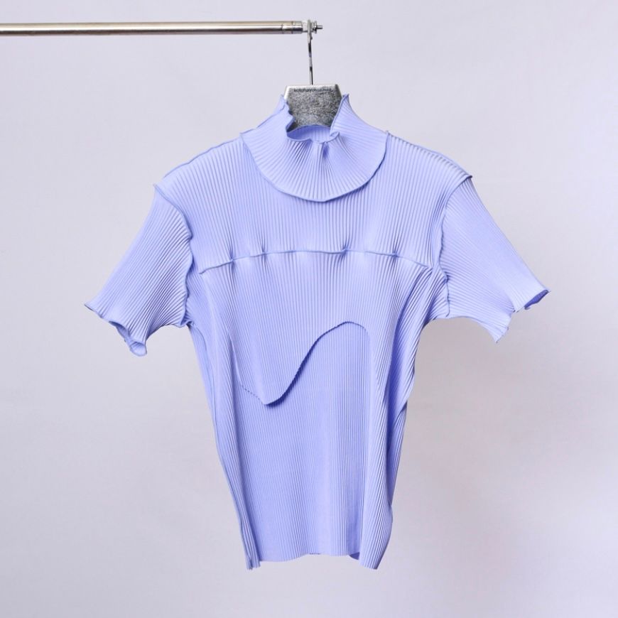 【残り一点】Todo Wave Top Short Sleeve High Neck