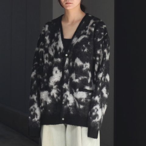 【残り一点】Kid Mohair Jacquard Cardigan