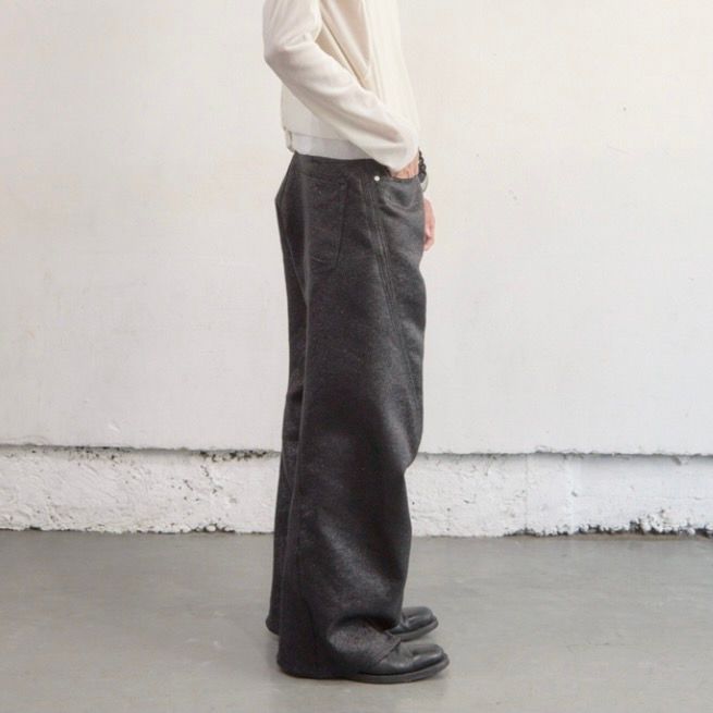 【残り一点】Glitter Twill 3D Twisted Wide Leg 5P Pants