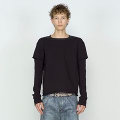 【残りわずか】Panneld Layerd Sleeve T-Shirt