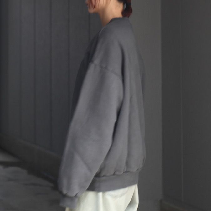 【残り一点】Pigment Dyed Crew Neck Sweatshirt