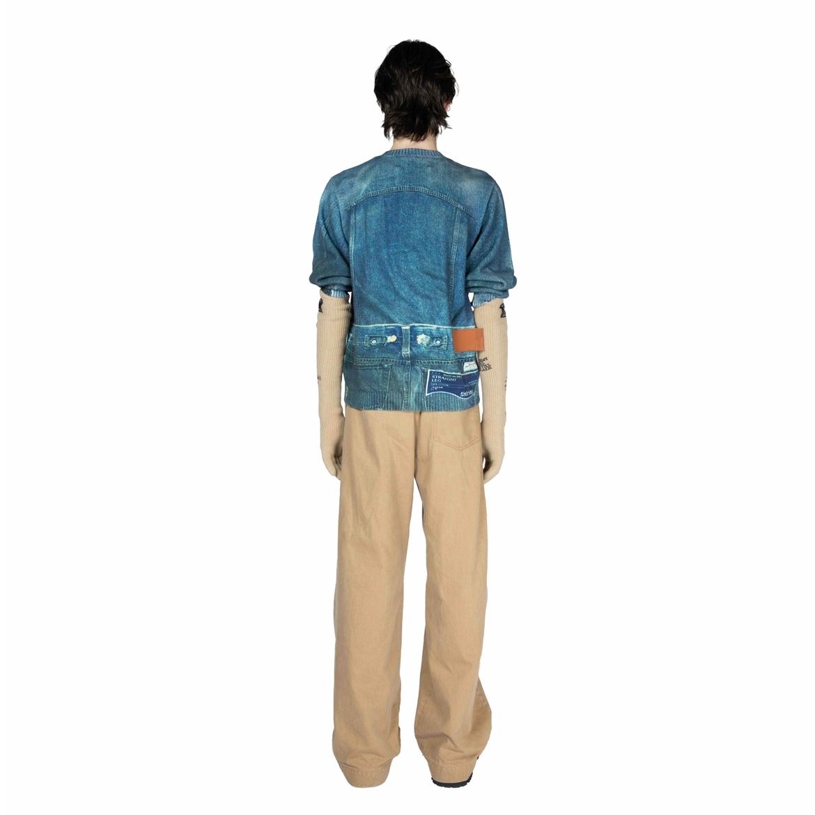 【残り一点】Tuck In Denim Transcription Knit