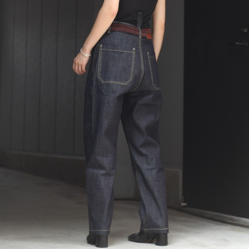 STUDIO NICHOLSON - 【残りわずか】Selvedge Denim Narrow Leg Pant