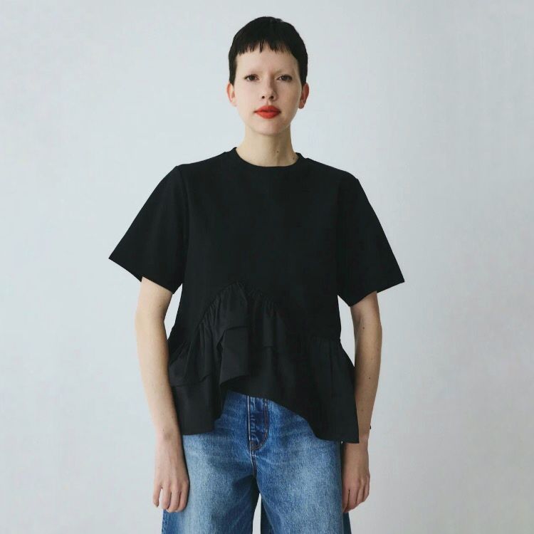 【残り一点】Frill Hem Ponte Tops