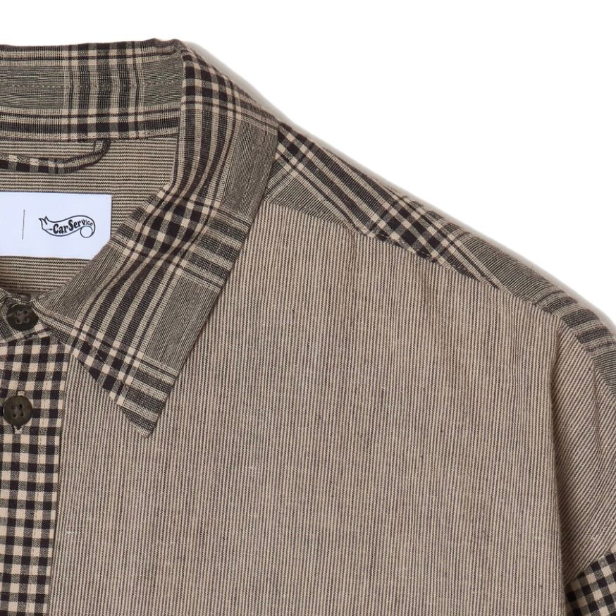 【残り一点】"CS" Linen Big Shirt Crazy Pattern