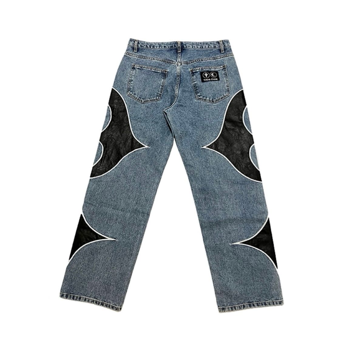 【残り一点】TC Leather Washing Denim Pants