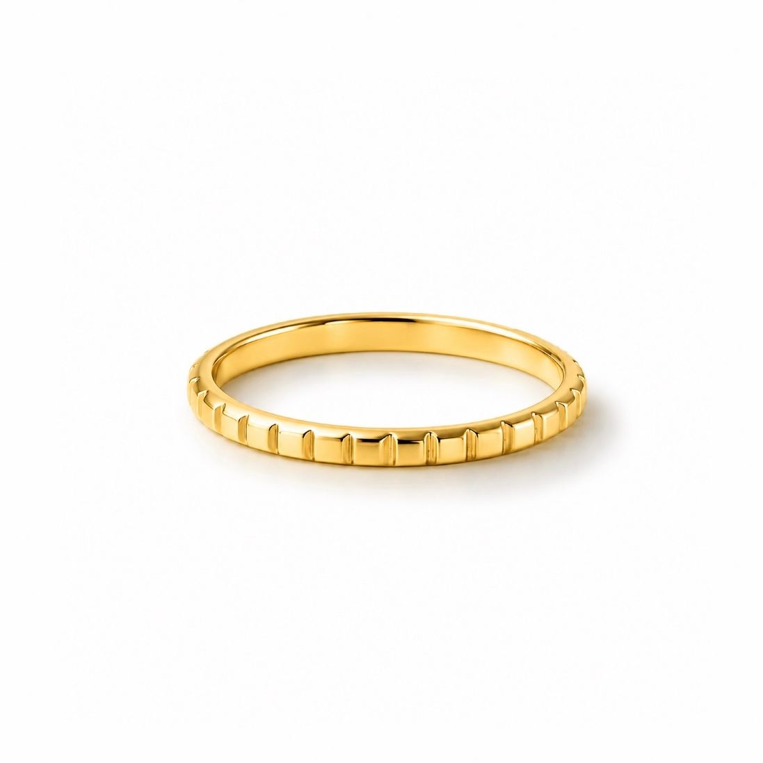 【お取り寄せ注文可能】Flat Studs Ring S(K18 YELLOW GOLD)
