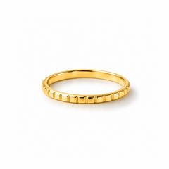 【お取り寄せ注文可能】Flat Studs Ring S(K18 YELLOW GOLD)