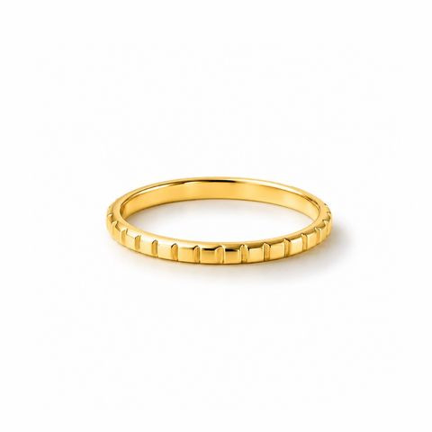 【お取り寄せ注文可能】Flat Studs Ring S(K18 YELLOW GOLD)