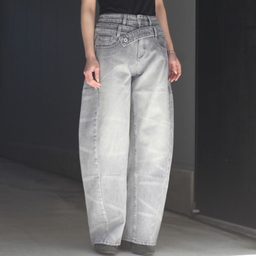 【残り一点】Double Waist Denim Trousers