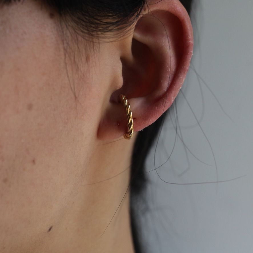 【残り一点】Press Earcuff_L 片耳用(GOLD）