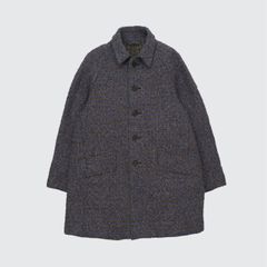 【残り一点】Needlepunched Cotton Plaid Cut Off Coat
