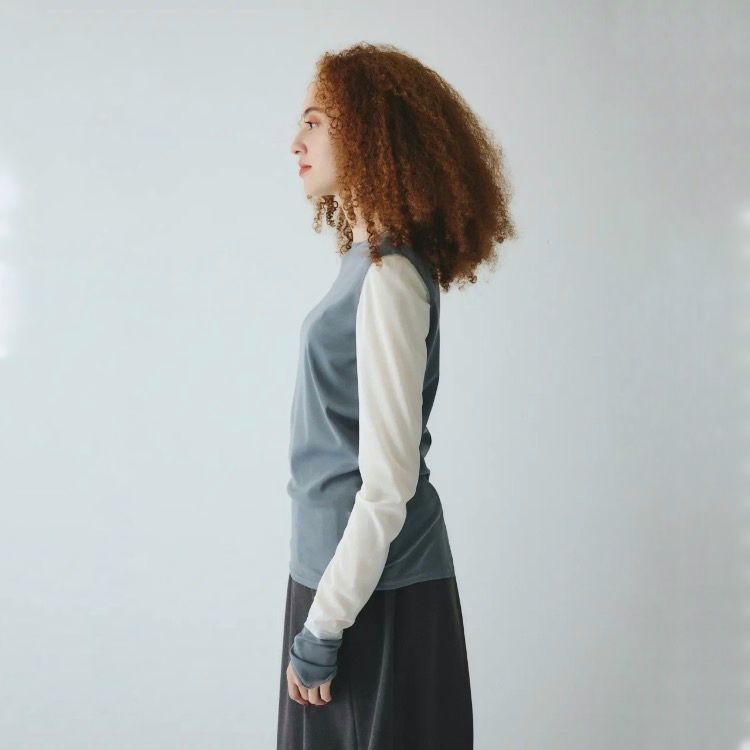 【残り一点】Crew Neck Mesh Inner Tops