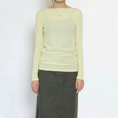 【残り一点】Sheer Teleco Boat Neck Top L/S