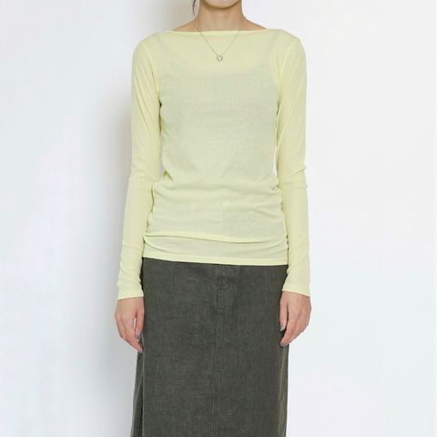 【残り一点】Sheer Teleco Boat Neck Top L/S