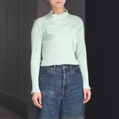 【残り一点】Todo Tiny Wave Top Long Sleeve High Neck