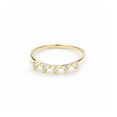 【お取り寄せ注文可能】Triangle 5Dia Ring(K18 YELLOW GOLD)