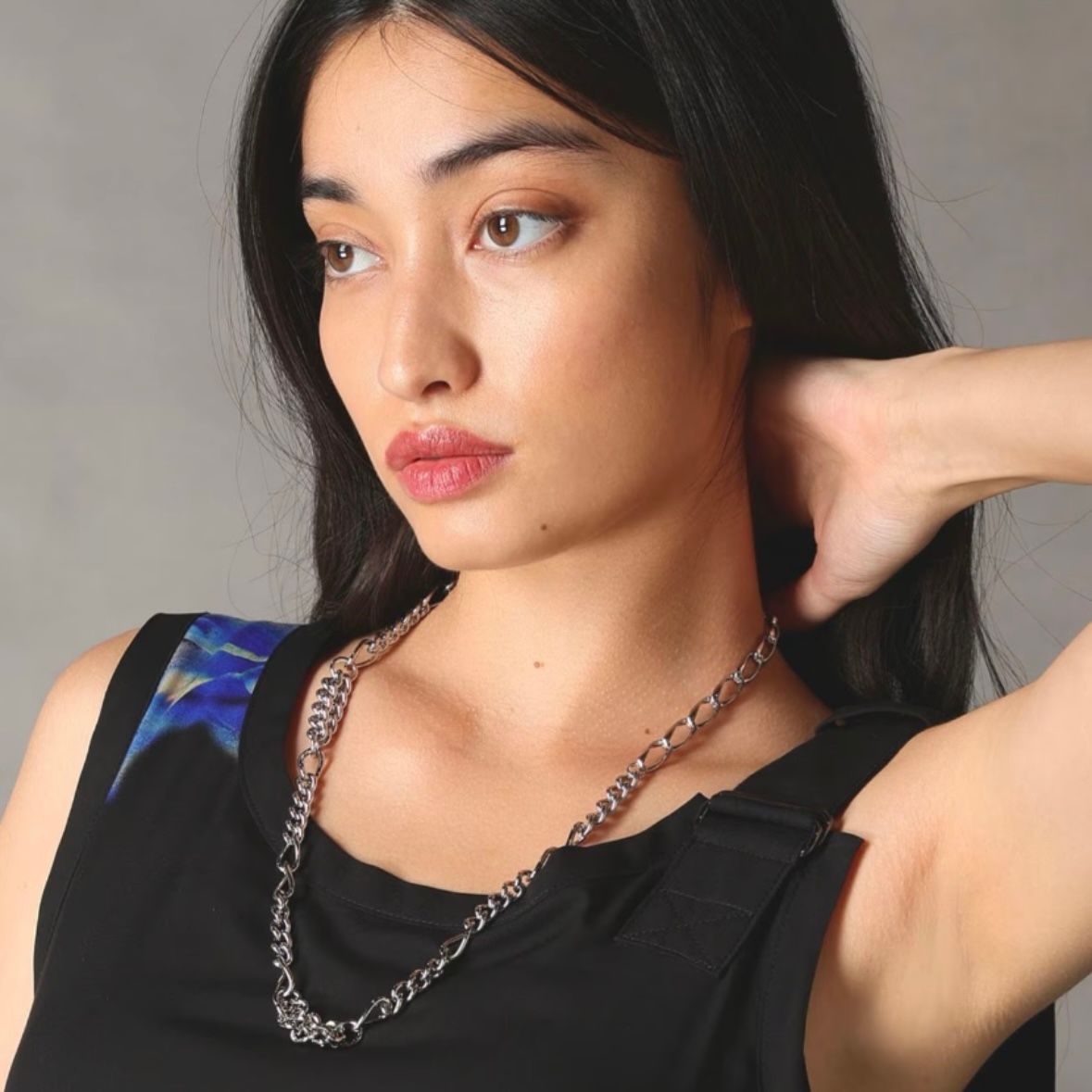 【残り一点】ダブルチェーンネックレス(SILVER)