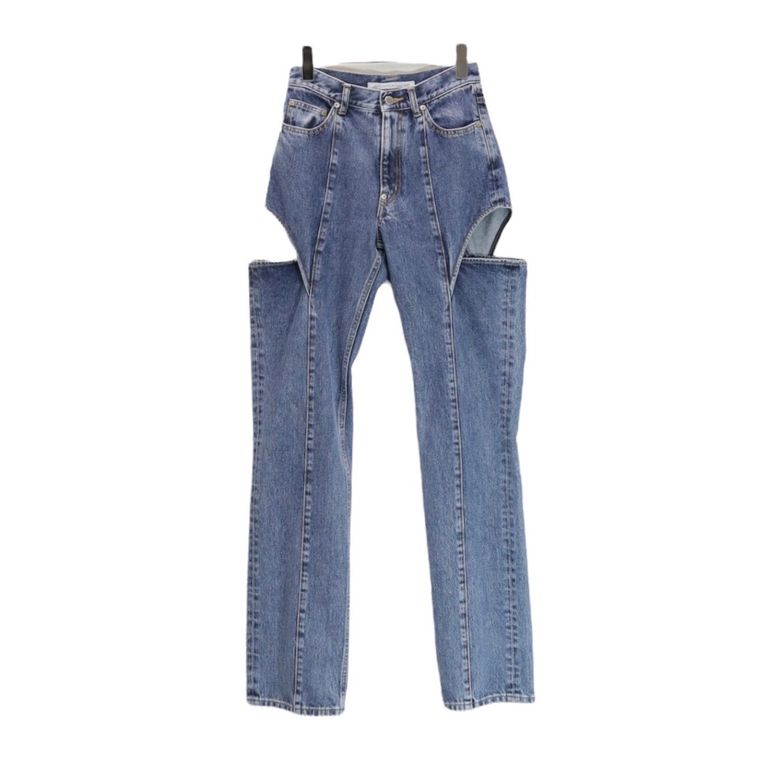 JOHNLAWRENCESULLIVAN - 【残り一点】Washed Denim Hollowed Out Pants 