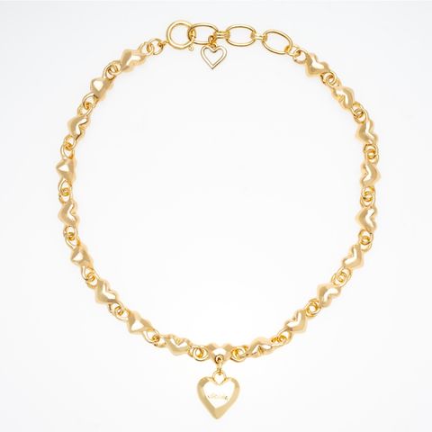 【残り一点】Heart Dropped Chain Necklace(GOLD)