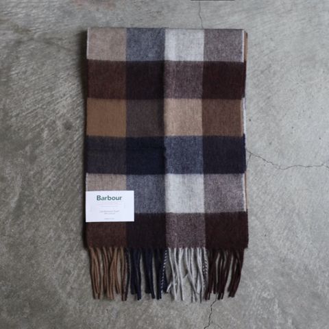 【残り一点】Lambswool Tattersall Scarf