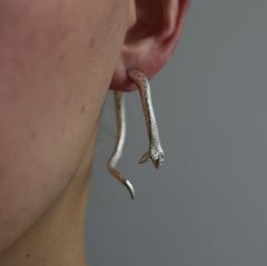 【お取り寄せ注文可能】中割れ蛇ピアス(SILVER)