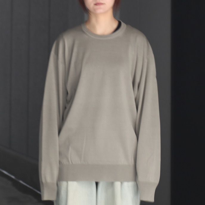 【残り一点】Wool Silk Knit Tucked L/S