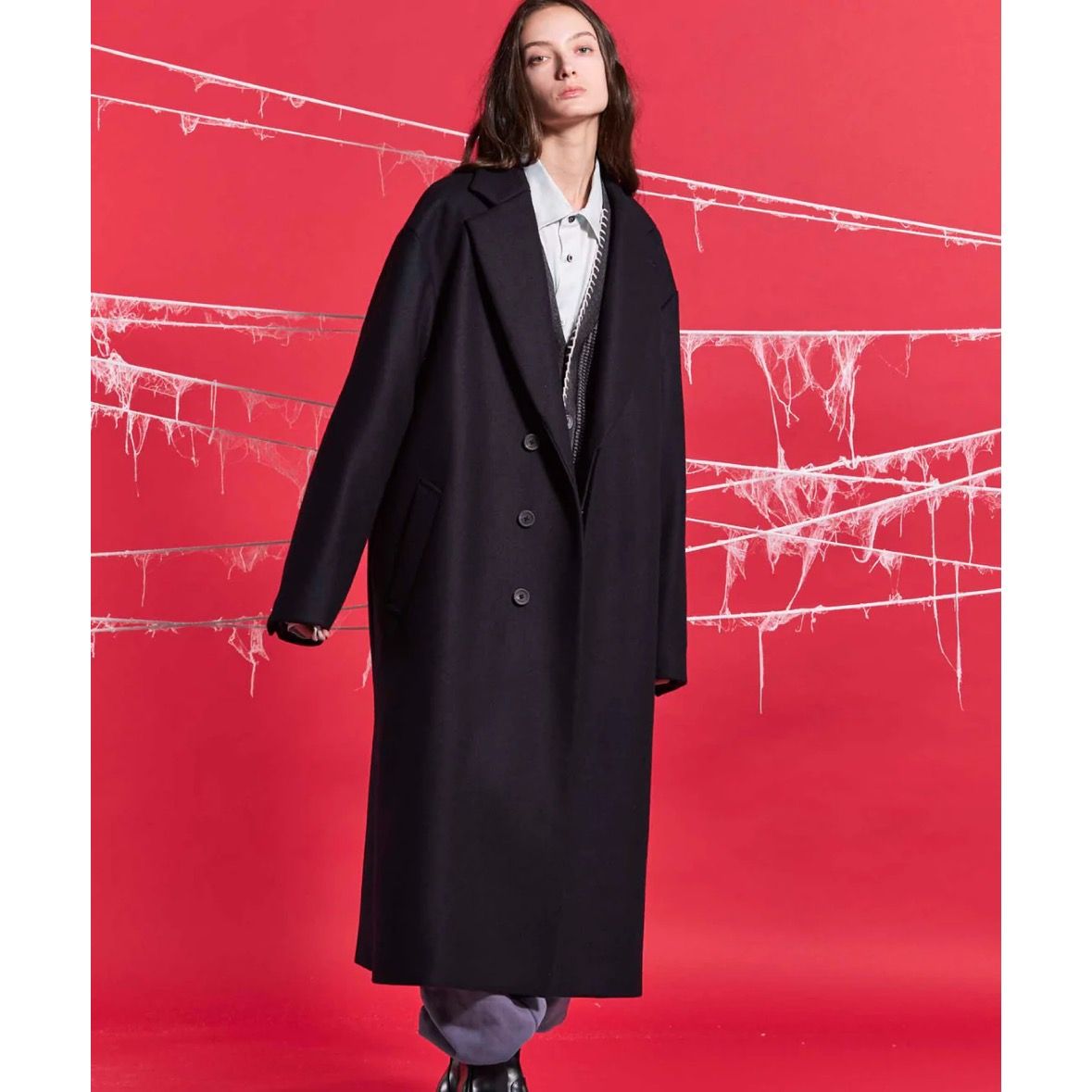 MAISON SPECIAL - 【残り一点】Super140s Prime Over Melton Chesterfield Coat |  ACRMTSM ONLINE STORE