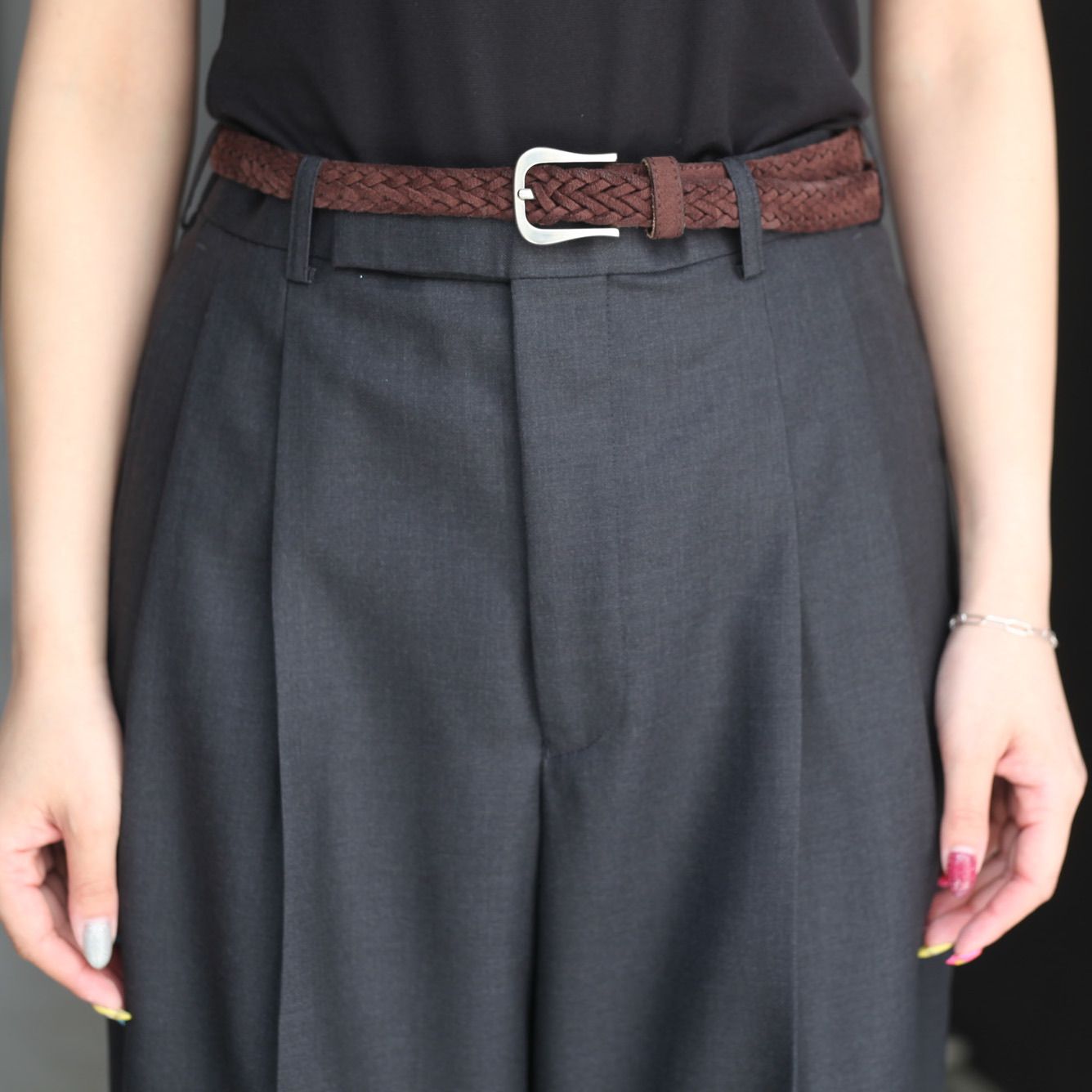 【残り一点】Wool Straight Trousers