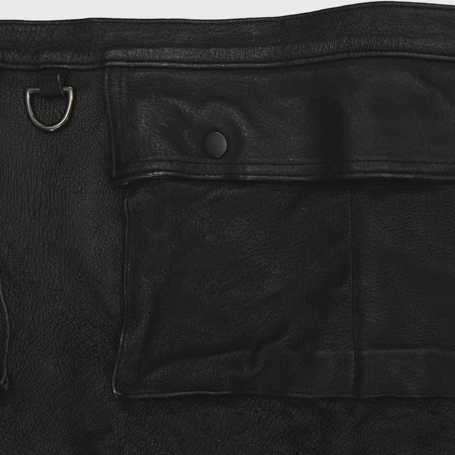 【再販売通知受付可能】Cargo Kilt(VEGETABLE TANNING PIG LEATHER)
