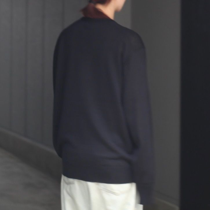 【残りわずか】Wool/Silk Knit Crew Neck LS