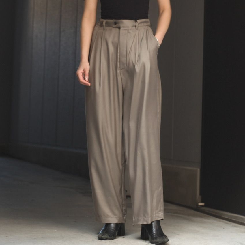 stein - 【残りわずか】Cupro Wide Easy Trousers | ACRMTSM ...