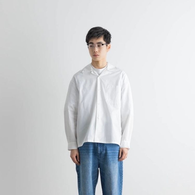 【残り一点】Thomas Mason Open Collar Shirt