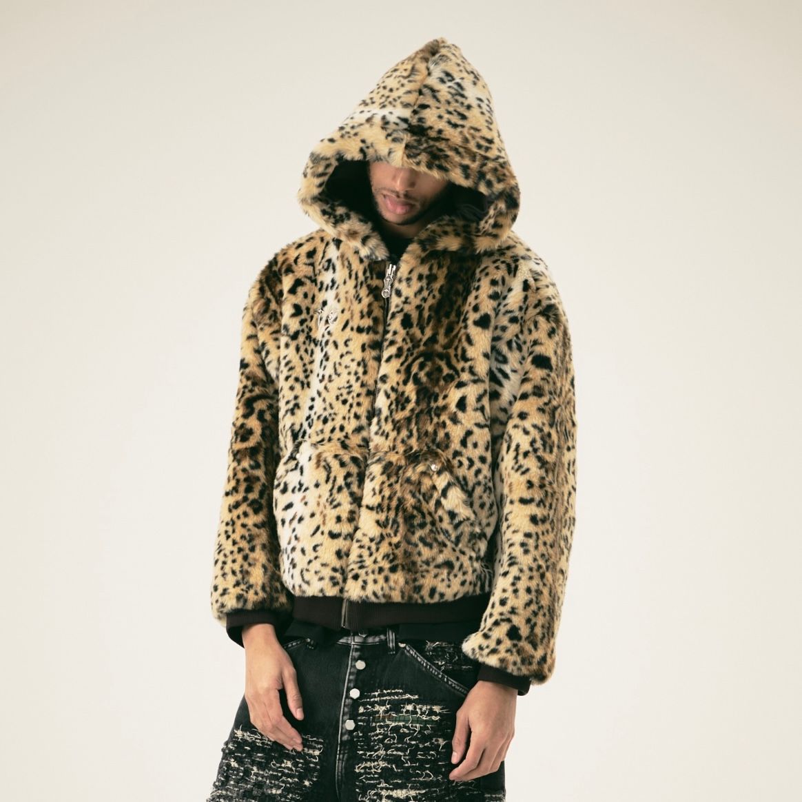 【残り一点】Leopard Fur Jacket