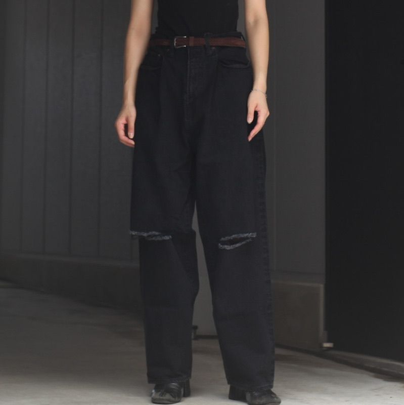 ssstein - 【残り一点】Vintage Reproduction Damage Wide Denim Jeans | ACRMTSM  ONLINE STORE