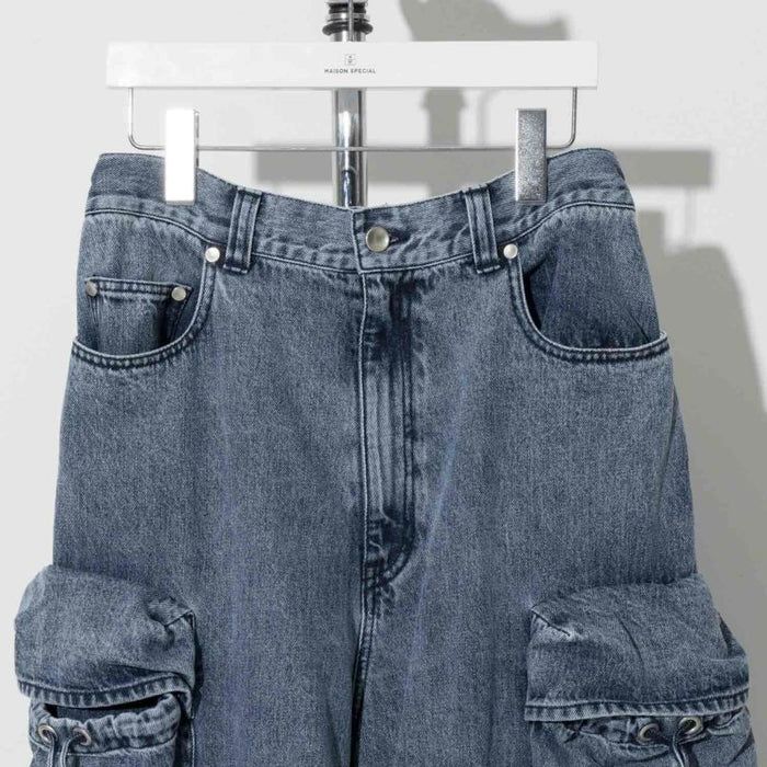 【残り一点】Big Pocket 2way Baggy Denim Cargo Pants