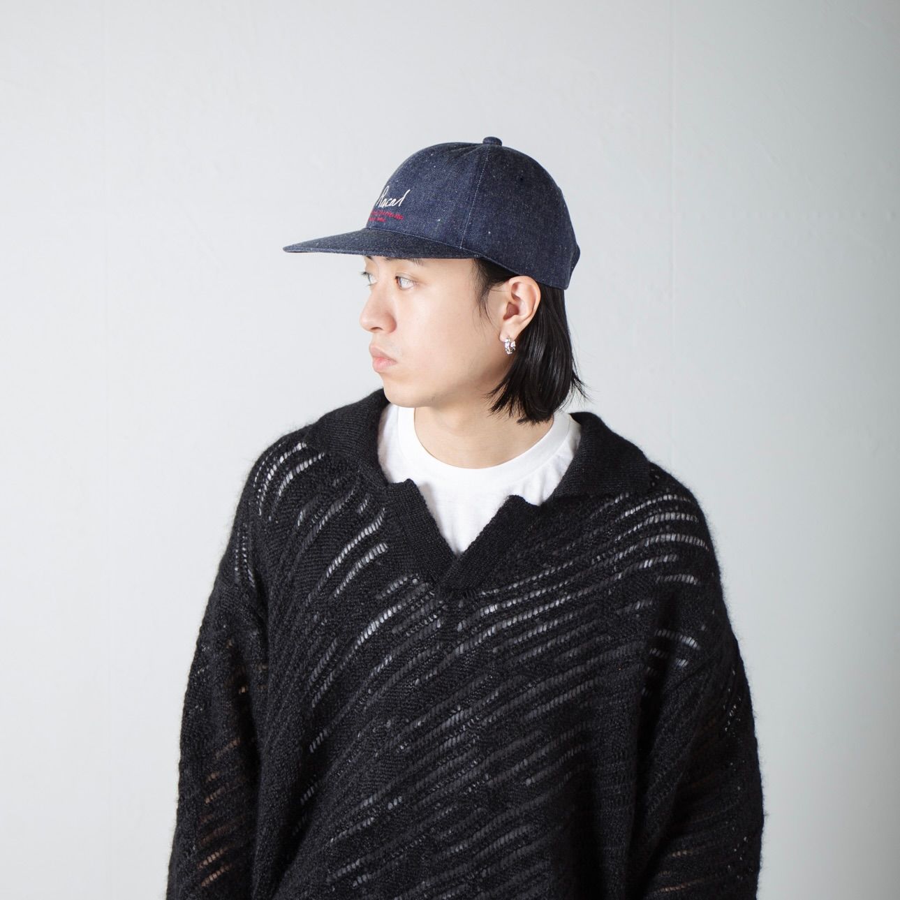 【残り一点】Flat Visor Denim Cap