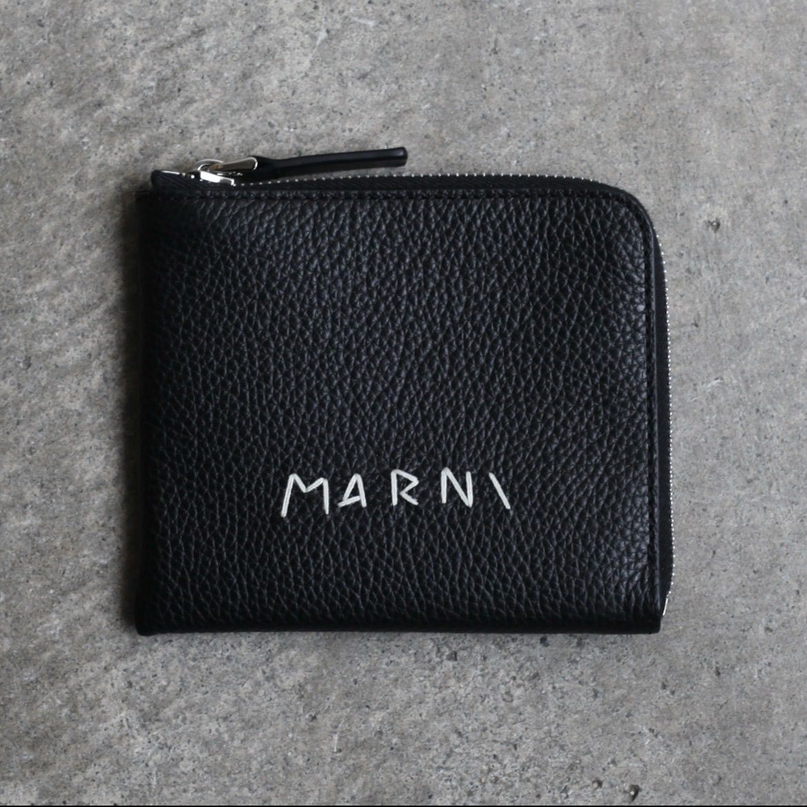 MARNI - 【残り一点】Zip Around Leather Card Wallet | ACRMTSM