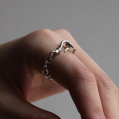 【残り一点】Needle Fook Ring(WHITE)