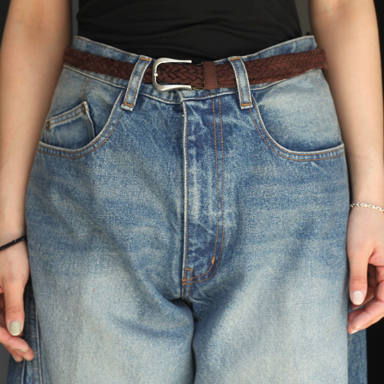 NVRFRGT - 【残りわずか】3D Twisted Wide Leg Jeans | ACRMTSM NVRFRGT - 【残りわずか】3D Twisted Wide Leg Jeans | ACRMTSM