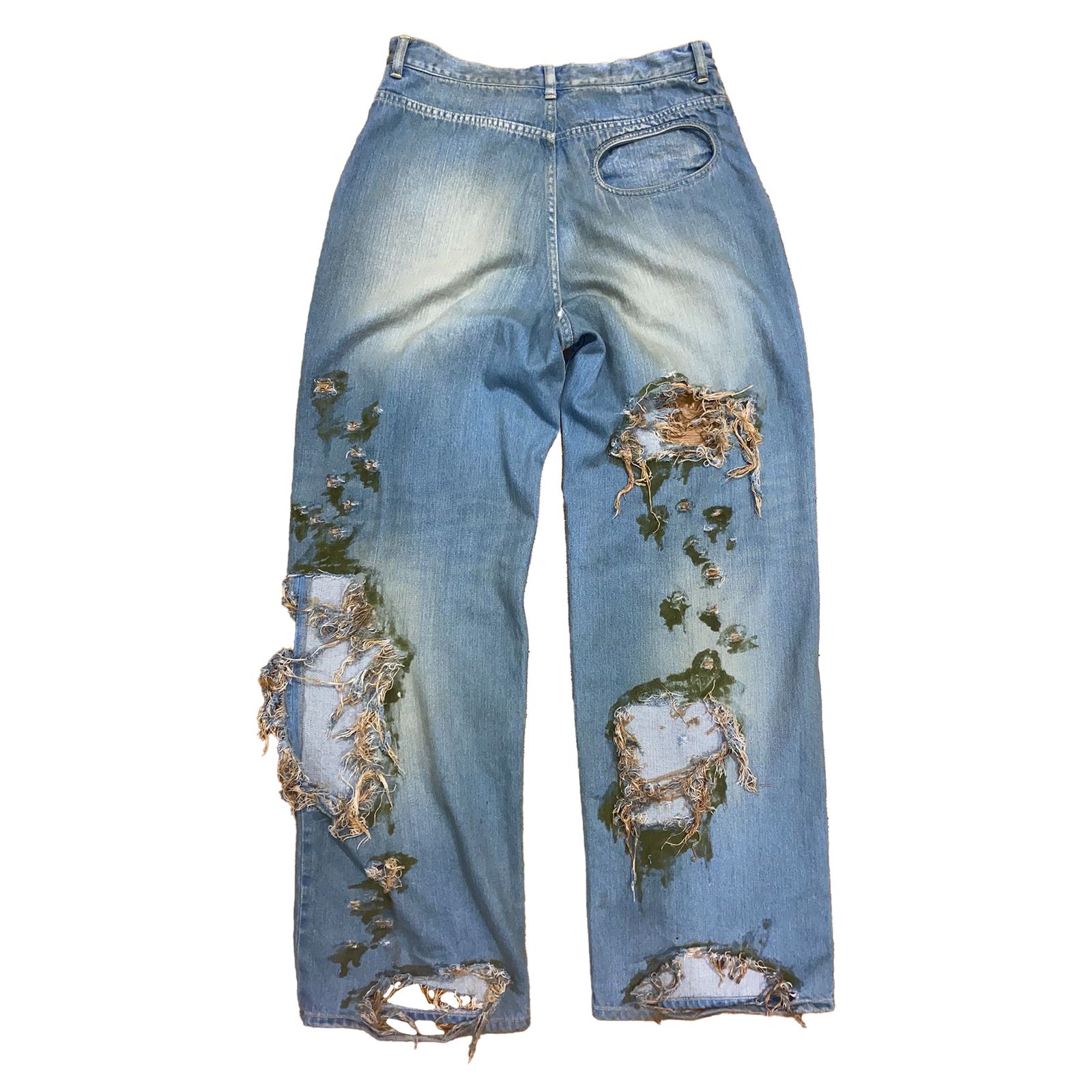 【残りわずか】Warp Hole Denim Moss Ver.