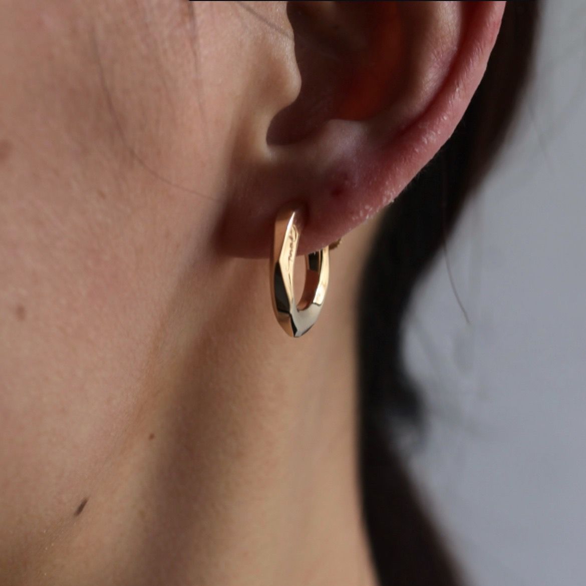 【お取り寄せ注文可能】K10 Crockery Earring_L(GOLD)